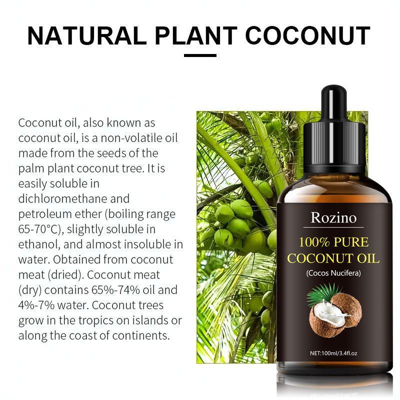 Coconut Body Oil, Deep Nourishing & Hydrating Beauty Essence Oil, Skin Care Products