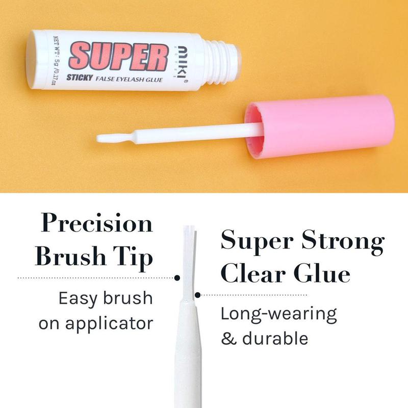 Long Lasting False Eyelash Glue, Waterproof False Eyelash Adhesive, Transparent Mascara Brush For False Eyelashes & Natural Eyelashes Extension, Christmas Gift