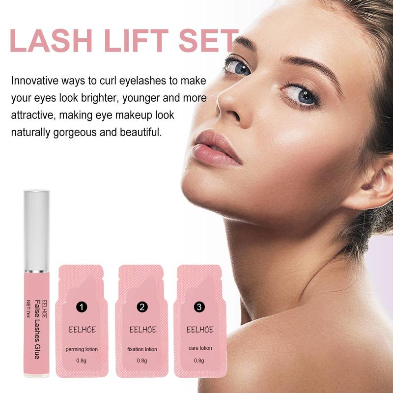 Eyelash Perming Kit, 1 Set Eyelash Lifting Kit, Professional Eyelash Perming & Dyeing Kit, Eye Makeup Tool for Women & Girls