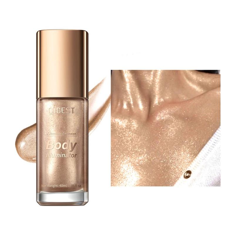 Shimmering Liquid Highlighter, Pearlescent Makeup Illuminator for Face & Body, High Gloss Highlighter Makeup Products for Women