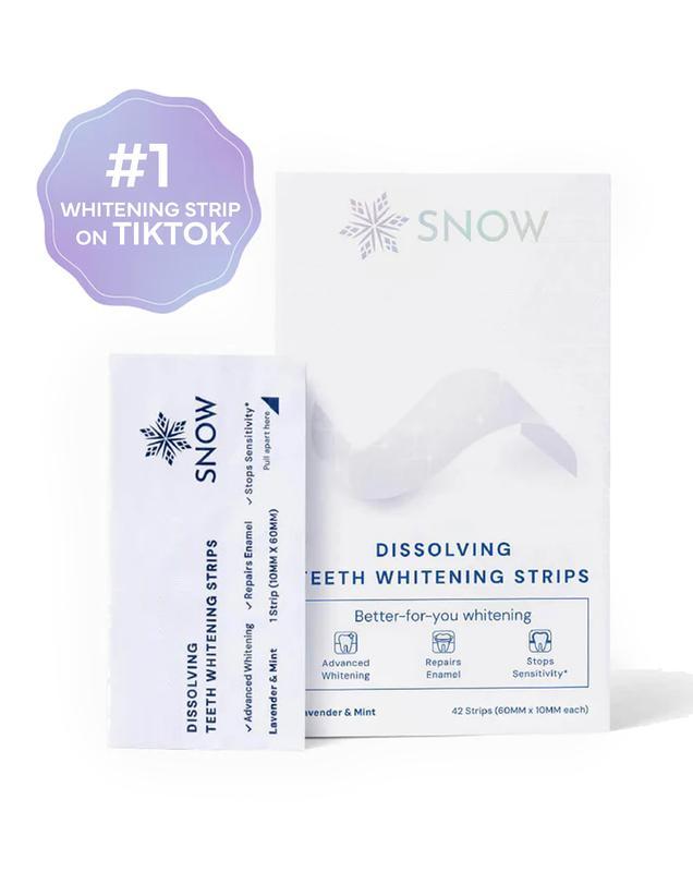 SNOW Diamond Teeth Whitening Strips| Gentle& Enamel Safe White Strips for Teeth Whitening lat-Home Dental Hygiene & Tooth Care for aWhite Smile