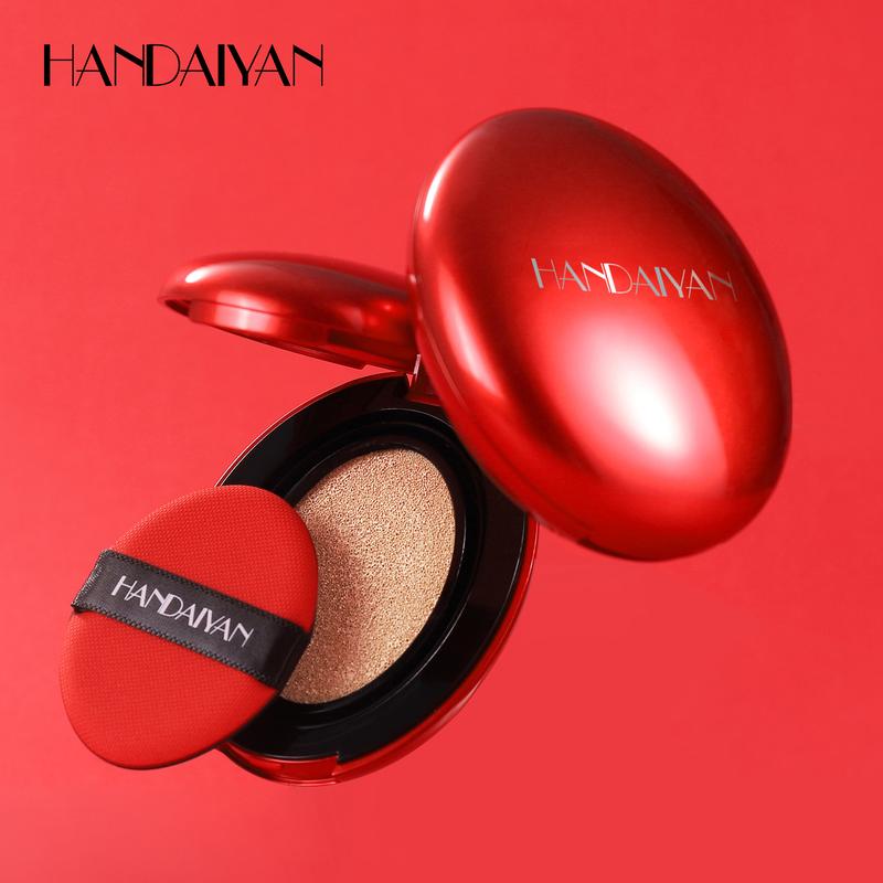 HANDAIYAN Red Cushion Foundation Mask Fit, Full coverage, Weighless, Skin fit, Satin Glow, Korean cushion foundation