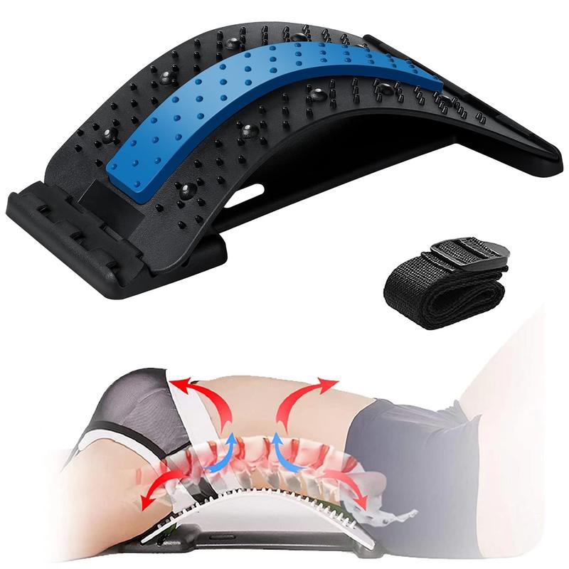 Back Stretcher, Back with Magnet,Back Fitness Board,  Multi-Level Back (Upgraded Magnet Black)