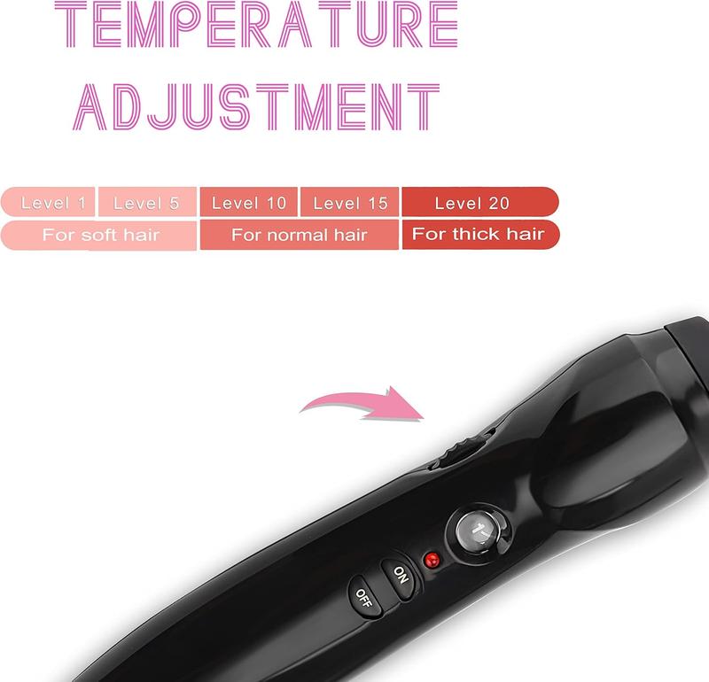 Hot Comb  Straightener Electric Heating Pressing Comb Ceramic Flat Iron Curler Portable  Straightener Brush for  Black  Anti-Scald Beard Wigs Straightening Comb