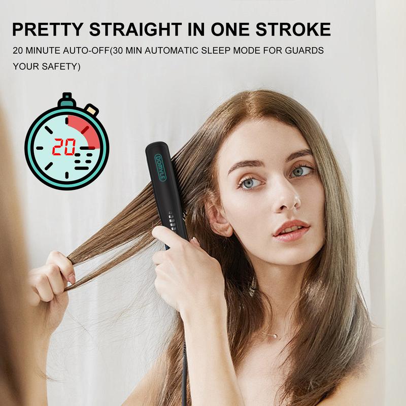 2024 Upgraded Negative Ion Hair Straightener Styling Comb, 20 Seconds Fast Heating Straightening Brush with Hot Comb , Anti-scald Manufacturer Warren International Warranty Multifunctional Fast and Safe, Christmas and New Year Gift Comfort