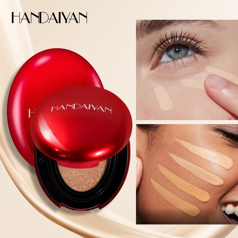 HANDAIYAN Red Cushion Foundation Mask Fit, Full coverage, Weighless, Skin fit, Satin Glow, Korean cushion foundation