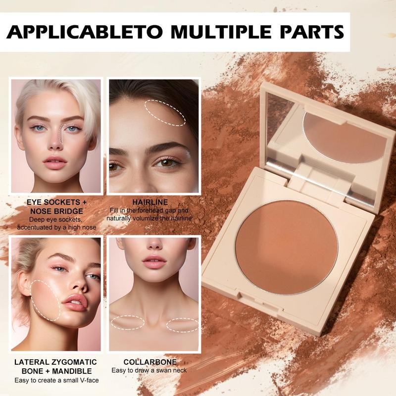 Long-lasting Bronzer Facial Contour Palette with Mirror, Portable Multipurpose Makeup Palette, Facial Makeup Tools & Supplies