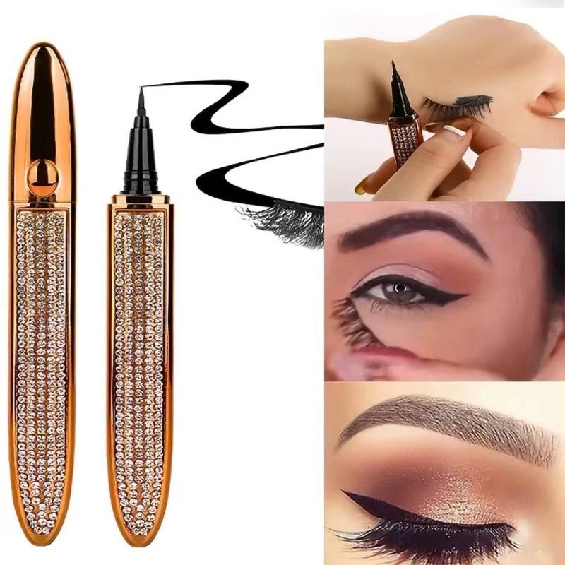 Elegant eye- Eyeliner glue pen, strong hold eyelash glue, Liquid Smudge proof Long-lasting, waterproof, beginner makeup, Cosmetic eye makeup eyeliner