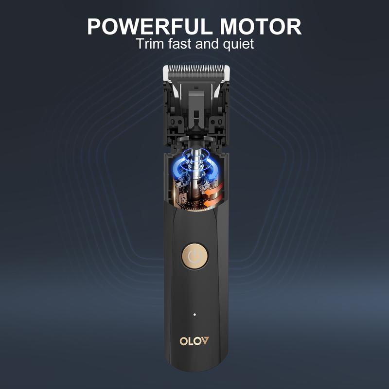 OLOV Electric Body Hair Trimmer- Christmas Gifts-Groin Hair Trimmer, Ball Trimmer for Men - Replaceable Ceramic Blade Heads,USB Recharge,Waterproof Male Hygiene Razor Safe Quick Gifts Cordless