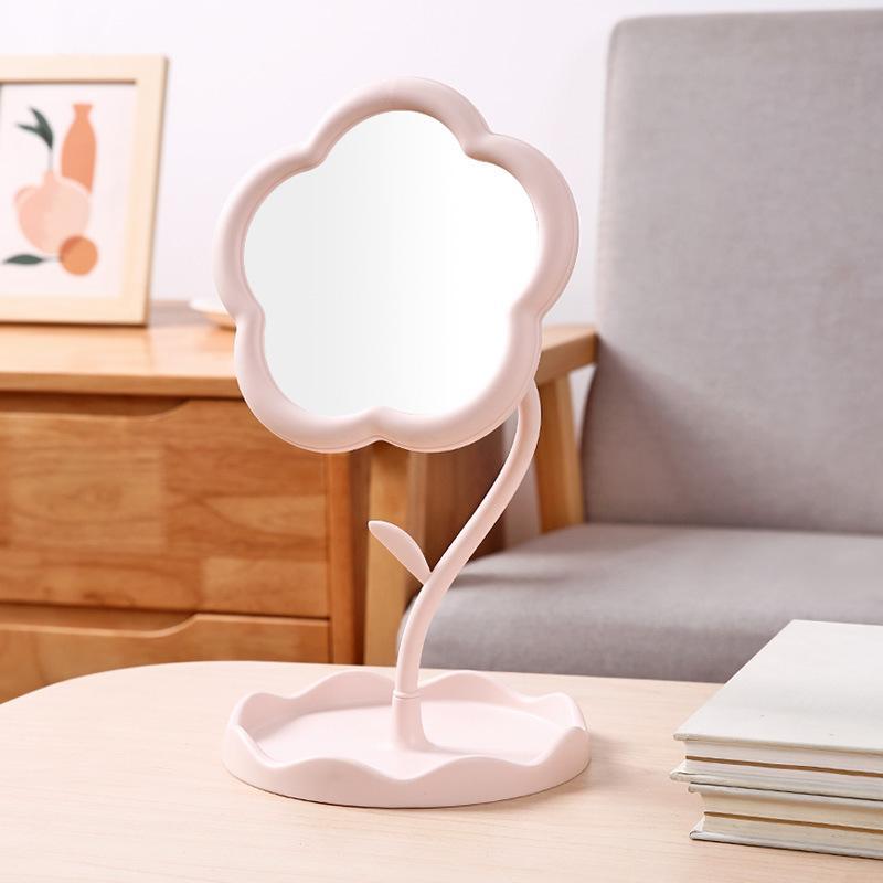 Desktop Makeup Mirror, Creative Flower Shaped Makeup Mirror, Detachable Hanging Jewelry Mirror, Makeup Tools for Women, Christmas Gift