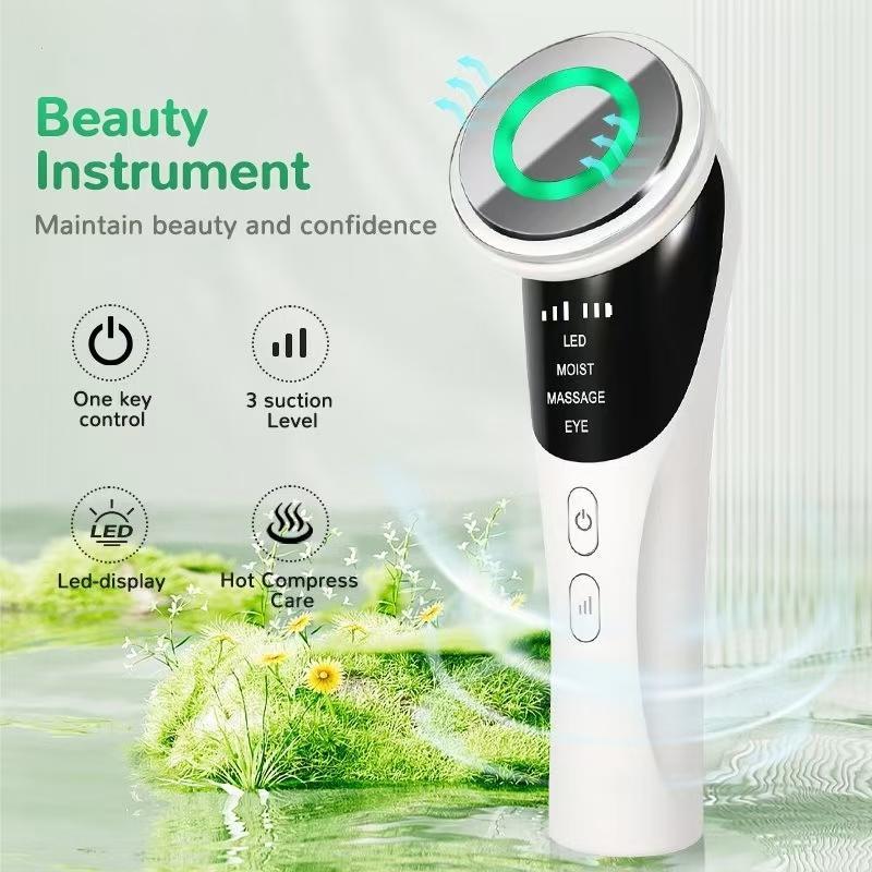 USB Rechargeable Facial Beauty Instrument, 1 Box 3 Modes Neck Face Skin Care Massager, Professional Facial Beauty Instrument for Women