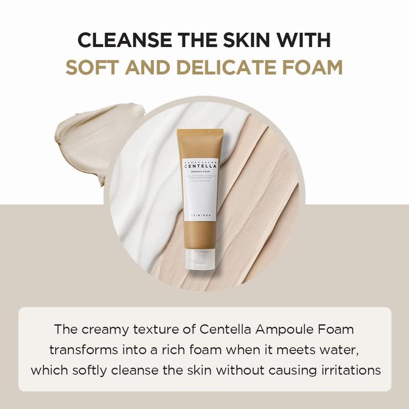 SKIN1004 Double Cleansing Set - Official Product Madagascar Centella Light Cleansing Oil (6.76 fl oz) + Centella Ampoule Foam (4.22 fl oz)