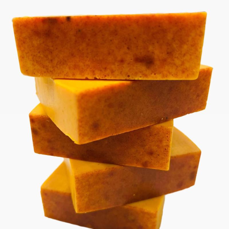 Honey Glow Lemon Turmeric & Kojic Acid Brightening Soap, Dark Spot Remover