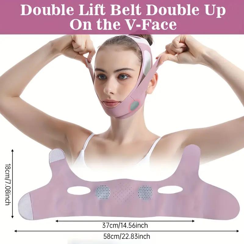 V Line Lifting Mask Face Strap Double Chin Reducer, Comfort Graphene Face Skincare Lifting Belt for Women and Men, Adjustable V Shaped Facial Exerciser, Beauty & Personal Care, Skincare Tools, Face Sculpting Tool, New Year Gift, Christmas Gift