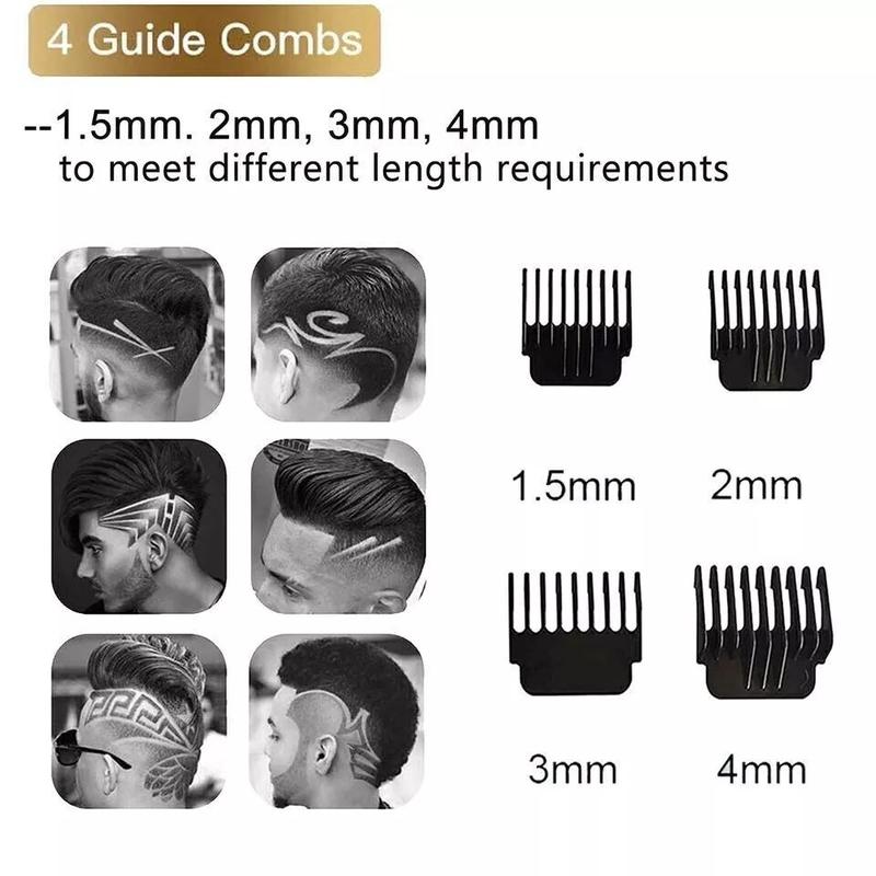 Professional Trimmer Hair Clippers Cutting Beard Cordless Barber Shaving Machine