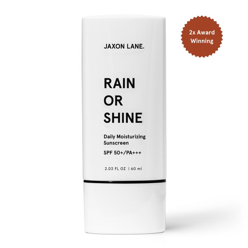 JAXON LANE Rain Or Shine Daily Moisturizing SPF50 Sunscreen Skincare with Vitamin E, Hyaluronic Acid, Green Tea, Licorice Root, and Ginseng