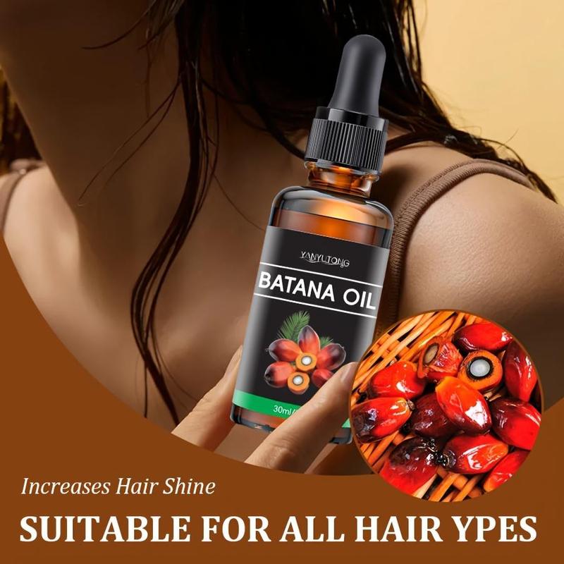 Batana Oil Hair Care Essential Oil, Deep Moisturizing & Smoothing Hair Oil, Hair Care & Styling Product for Dry & Damaged Hair