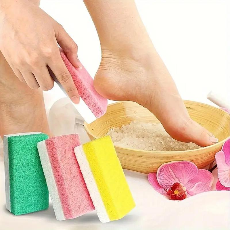 Double-sided Foot File, 7 Counts set Pumice Stone & Foam Side Foot Scrubber, Foot Dead Skin Remover, Pedicure Tool for Home & Spa Use