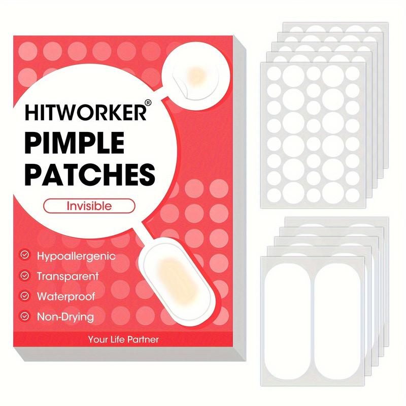 Hydrocolloid Pimple Patches, Round & Polygon Shaped Acne Patches, Gentle & Non-irritating Facial Skin Care Products