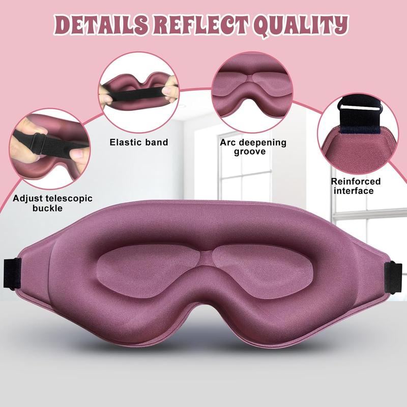 3D Advanced Eye Mask for Sleeping, Ultra Delicate Soft Skin Friendly Eye mask,99.99% Blackout Sleep Eye Mask for Sleep, Eyelash Extension Sleep mask, Sleeping Eye Masks for Men and Women