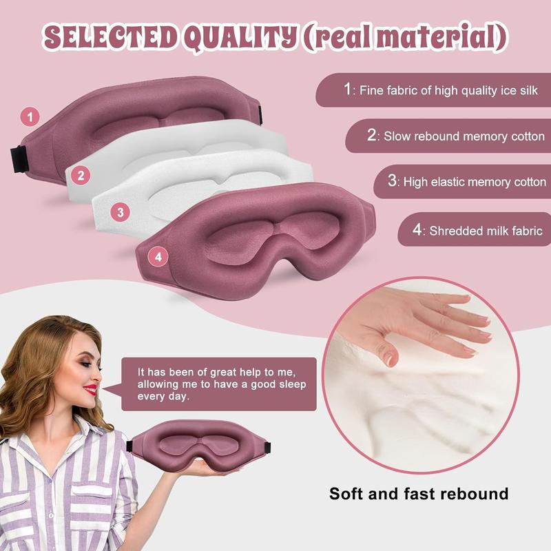 3D Advanced Eye Mask for Sleeping, Ultra Delicate Soft Skin Friendly Eye mask,99.99% Blackout Sleep Eye Mask for Sleep, Eyelash Extension Sleep mask, Sleeping Eye Masks for Men and Women