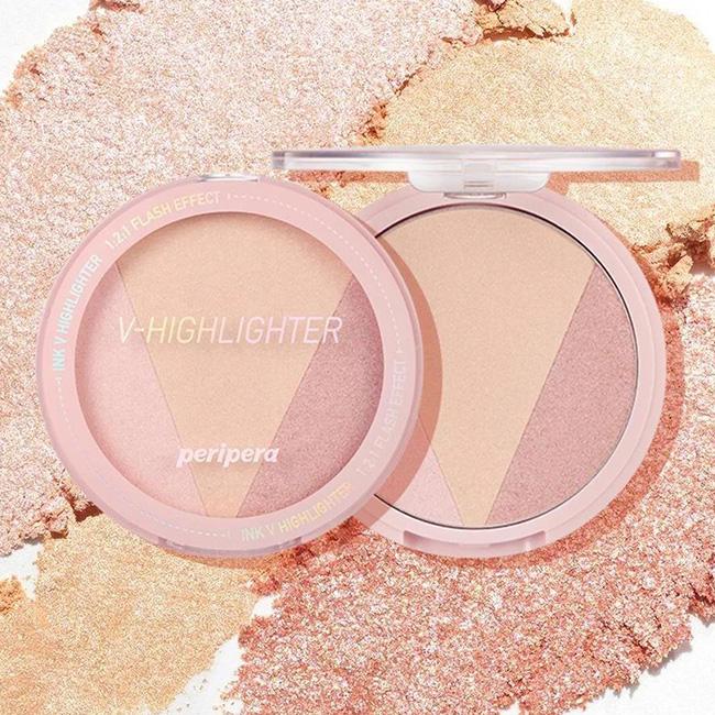 [PERIPERA Official Shop] PERIPERA Ink V Highlighter | Face Illuminator & Natural Glassy | K-beauty Bronzer Makeup Bronzer Makeup