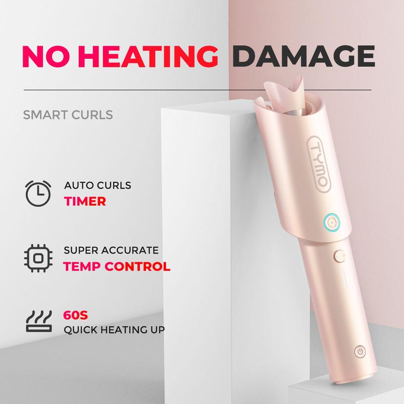 TYMO CURLGO ECO - Cordless Automatic Rotating Curling Iron  Hair Curler  hairwaver Comfort