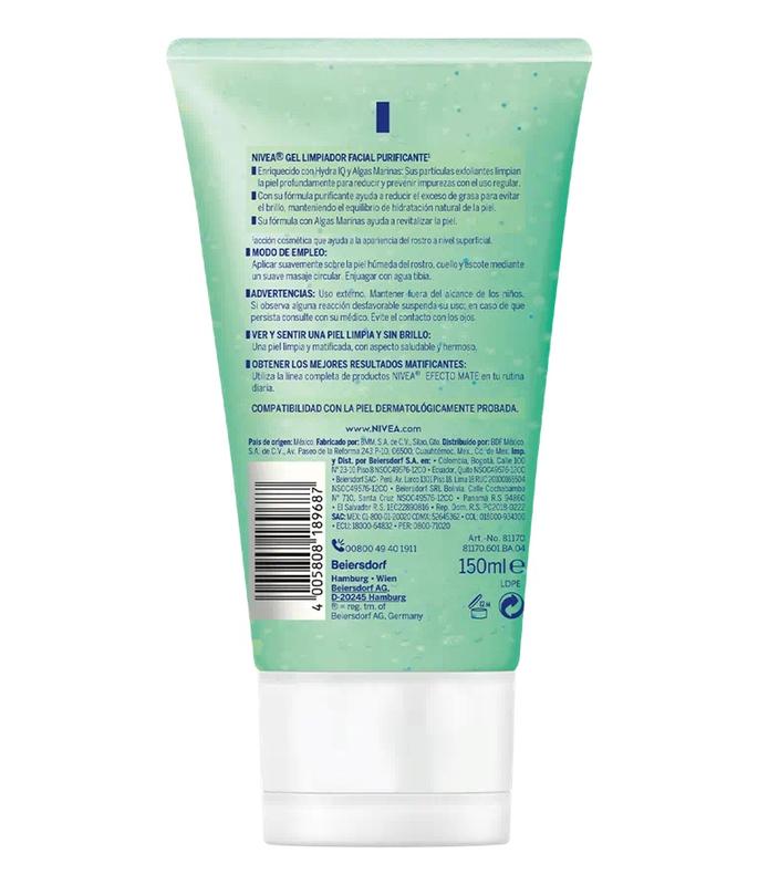 Purifying Facial Cleansing Gel for combination to oily skin. Enriched with Hydra IQ and Seaweed.