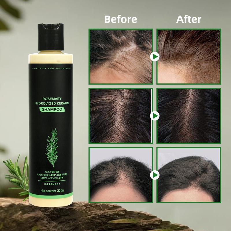 Rosemary Leaf Oil & Hydrolyzed Keratin Shampoo-Nourishes and Regenerates Hair-Soft and Fluffy for Men and Women Cleansing Conditioner,Haircare Nourishing onion shampoo hair growth