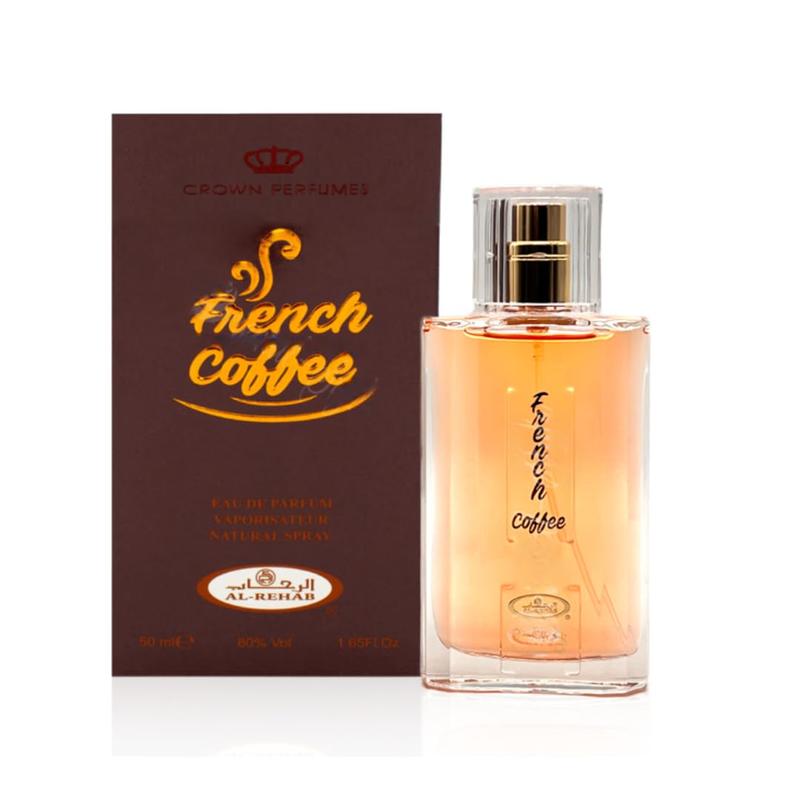 (Combo Bundle Pack) 50ml Choco Musk + French Coffee + 6ml Choco Musk + French Coffee - Perfume Spray by Al-Rehab