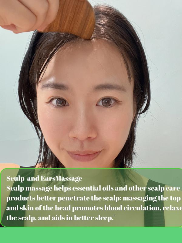 Glow guasha Facial Tool Heart Shape Massage Tool  Calming Daily Genuine Sandalwood Jawline Sculptor Face Sculpting Tool for Your Skincare Routine Comfort