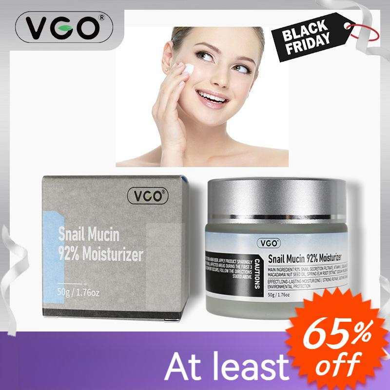 VGO Snail Mucin 92% Moisturizer Daily Face Gel Cream for Dry & Sensitive Skin, 50g   1.76oz - Comfort, Skin Repair- Hydrate Hydrating Moisture facial care