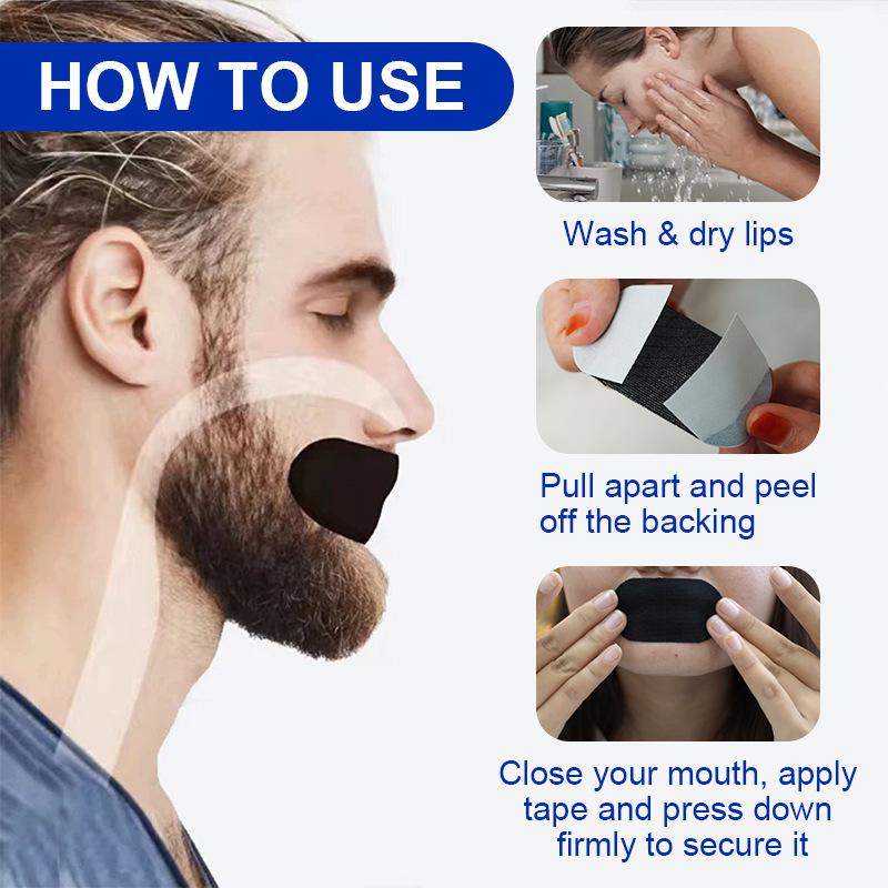 Breath Patch Closed Mouth Patch Sweet Sleep Comfortable sleep aid Mouth Tape - one month supply mouth tape, sport accessories, 60 Strips, Anti Snoring Mouth Sticker, Mouth Tape for Sleeping ,anti-snoring mouth tape