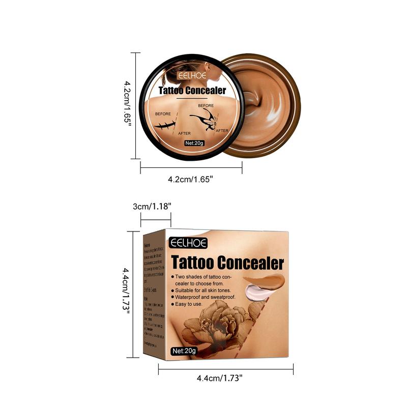 Tattoo Concealer, Long Lasting Waterproof Invisible Makeup Concealer,  Tattoo Covering Cream, Cosmetic Product for Women & Girls