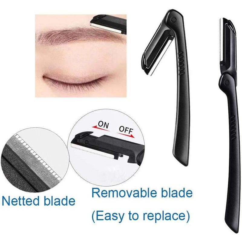 Trending! Eyebrow Razor - 5-in-1 Eyebrow Kit! Professional Eyebrow Grooming Set for Women and Men, Including Brow Razors, Trimmer, Brush, Eyebrow Scissors, and Slant Tweezers. Get a Complete Eyebrow Care Set!