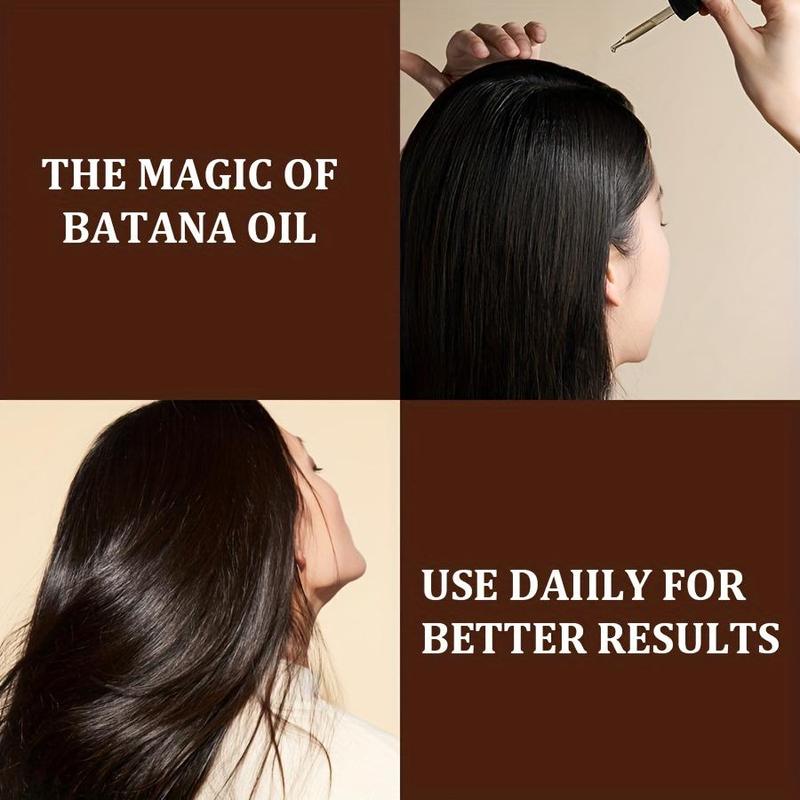 Batana Oil Hair Care Essential Oil, Deep Moisturizing & Smoothing Hair Oil, Hair Care & Styling Product for Dry & Damaged Hair