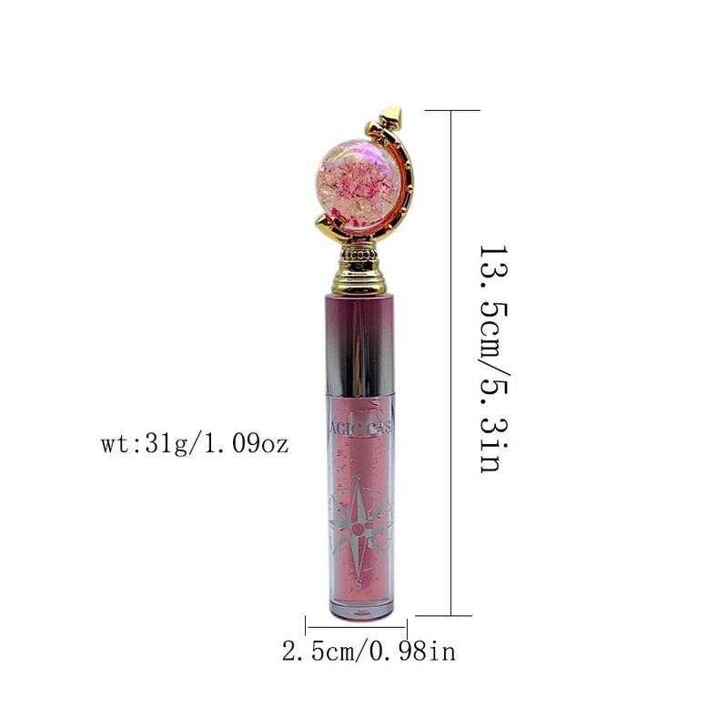 Long Lasting Lip Gloss, 1 Count Moisturizing Lip Glaze, Glossy Lip Glaze Stick, Plumping Lip Oil Lip Stick for Girls & Women, Christmas Gift