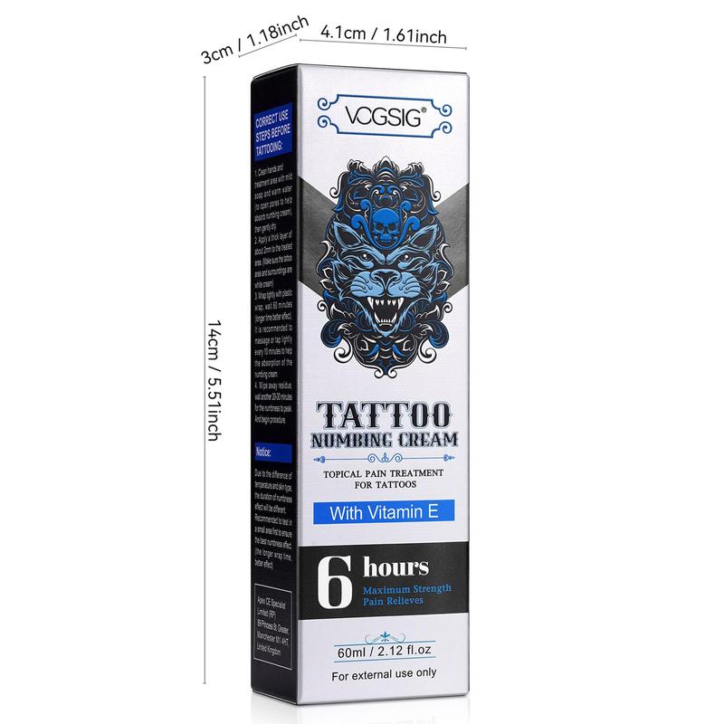 Tattoo Numbing Cream, Tattoo Aftercare Balm, Tattoo Care Cream, Moisturizing Tattoo Balm, Body Care Product for Men & Women