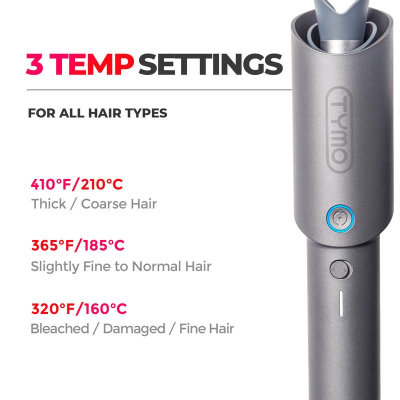 TYMO CURLGO ECO - Cordless Automatic Rotating Curling Iron  Hair Curler  hairwaver Comfort