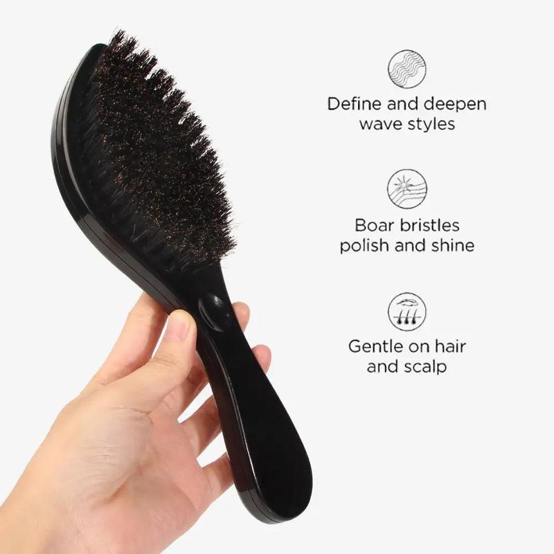 Beard Styling Brush, 1 Count Soft Bristles Beard Brush, Heatless Styling Tool for Men, Hair Styling Tool for Home and Salon Use