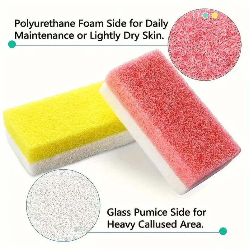 Double-sided Foot File, 7 Counts set Pumice Stone & Foam Side Foot Scrubber, Foot Dead Skin Remover, Pedicure Tool for Home & Spa Use