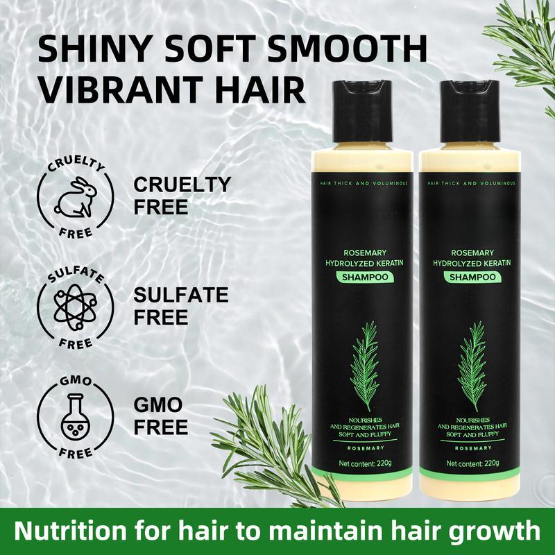 Rosemary Leaf Oil & Hydrolyzed Keratin Shampoo-Nourishes and Regenerates Hair-Soft and Fluffy for Men and Women Cleansing Conditioner,Haircare Nourishing onion shampoo hair growth