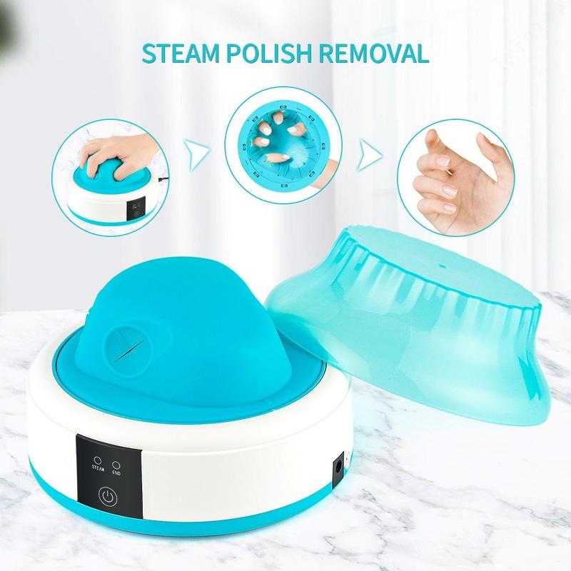 Electric Nail Steamer, 1 Box Nail Art Remover Machine, Nail Art Remover Tool, Manicure & Pedicure Tool For Home & Salon Use, Nail Supplies