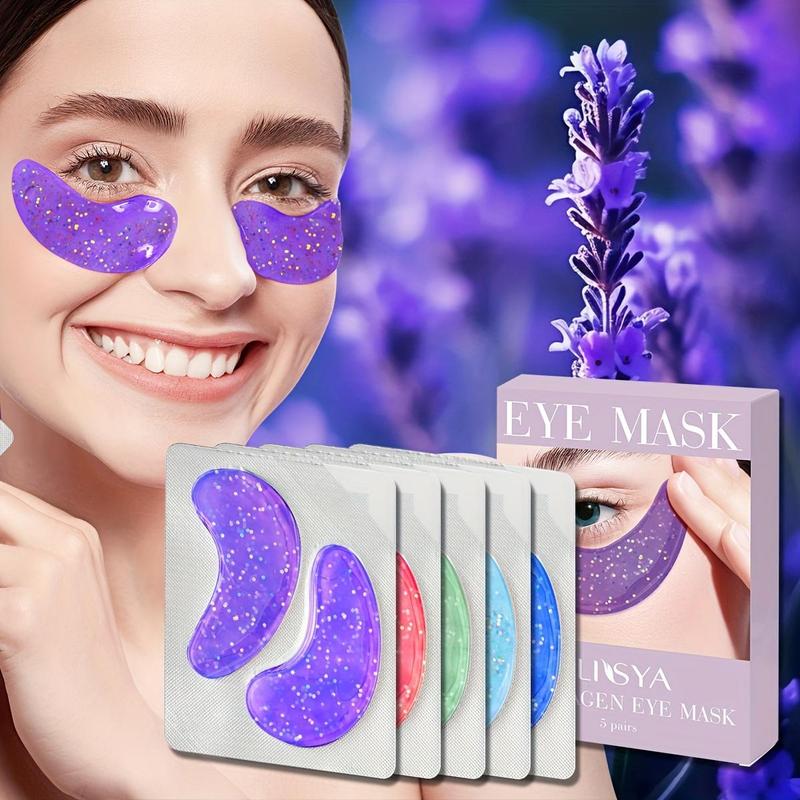 Moisturizing Eye Mask, 5 Pairs set Eye Care Mask, Eye Treatment Mask, Under Eye Mask, Hydrating Eye Mask, Professional Eye Care Products for Women & Men