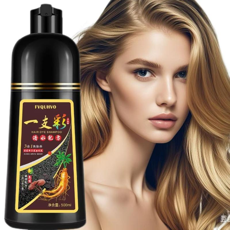 Unisex Blonde Brown Hair Color Shampoo , Instant Brown Hair Dye Shampoo 3-in-1 -Herbal Ingredients, Long-Lasting Brown Hair Shampoo Haircare