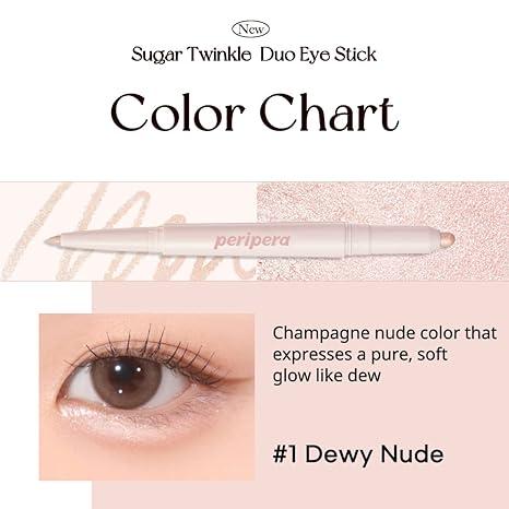 [PERIPERA Official Shop] PERIPERA Sugar Twinkle Duo Eye Stick | Eyeshadow Makeup Cosmetic