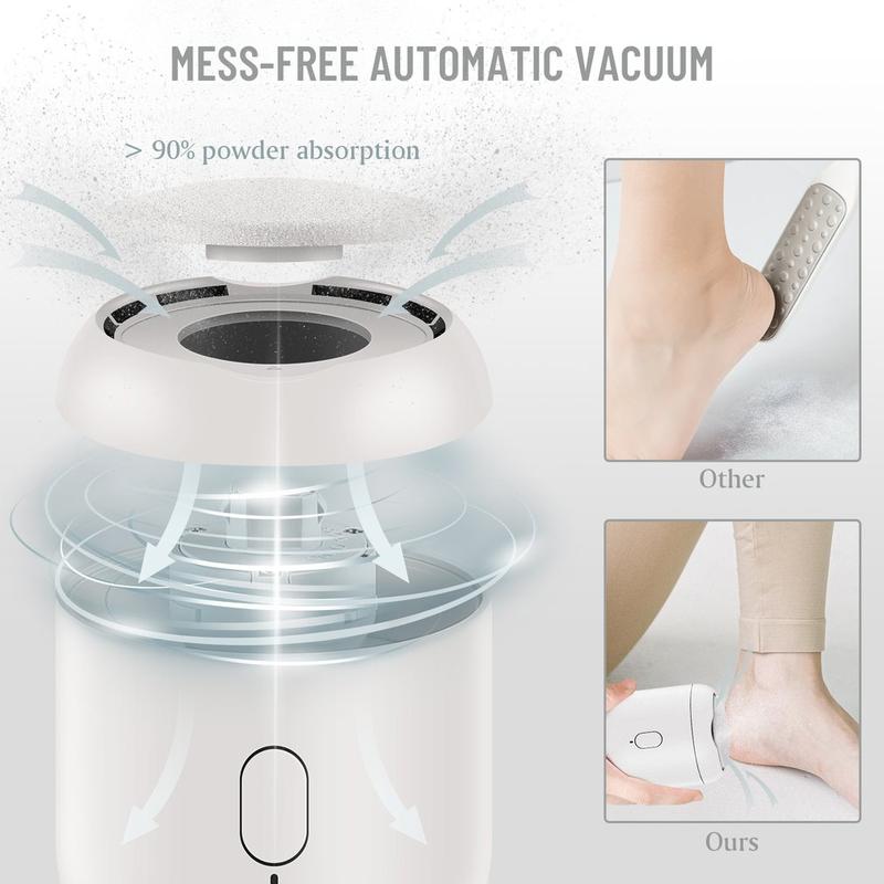 Multifunctional Portable Electric Foot Grinder USB Electronic Foot File Foot Care Tool With Indicator Light Manicure Nail Nail Art