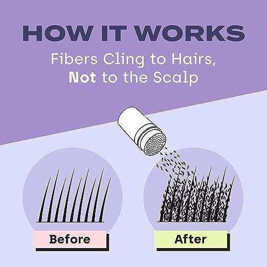 Hair Fibers Hair Loss Concealer Hair Building Fibers Hair Loss Concealer Thinning Hair Solutions Volumizing Hair Fibers Instant Hair Thickener Root Touch-Up for Women & Men Hairline Hair Care Blend