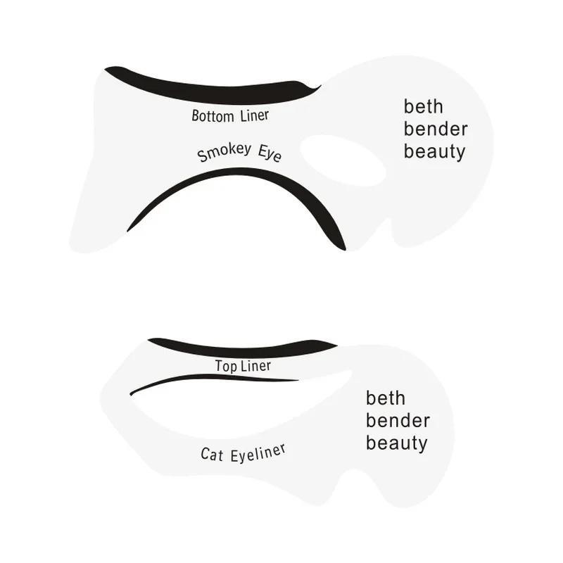 Eyeliner Stencils, 10pcs Cat Eyeliner Template, Double-wing Eyeliner Stencil, Flexible Eyeliner Shaper, Professional Eyes Makeup Tools for Women