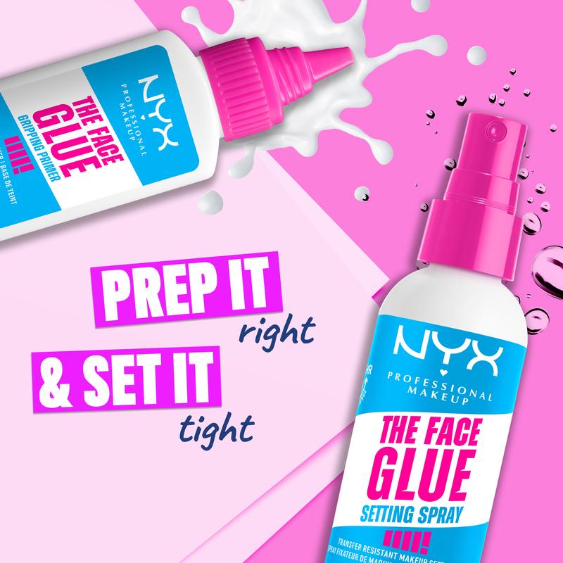 Glue On Bundle: The Ultimate Face Glue Duo + Clear Brow Glue + FREE Butter Gloss, NYX Professional Make up